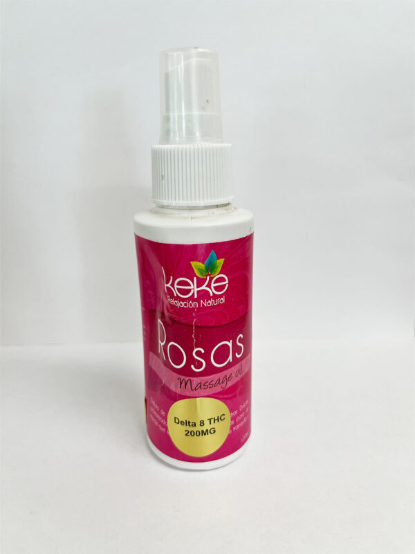 Rose Massage Oil with Delta 8